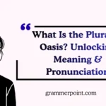 What Is the Plural of Oasis